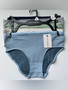 Lucky Brand Women's 5-Pack Seamless Bikini Underwear Size M New With Tag